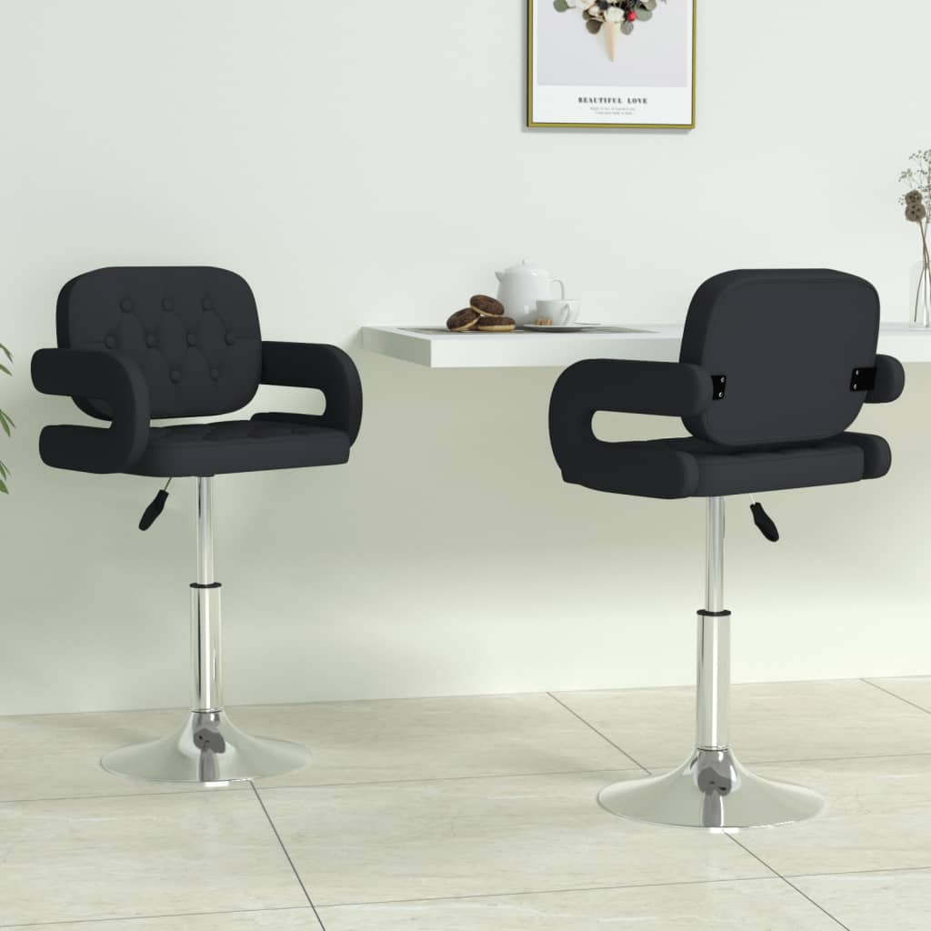 Chaises de salle à manger pivotantes 6 pcs simili cuir