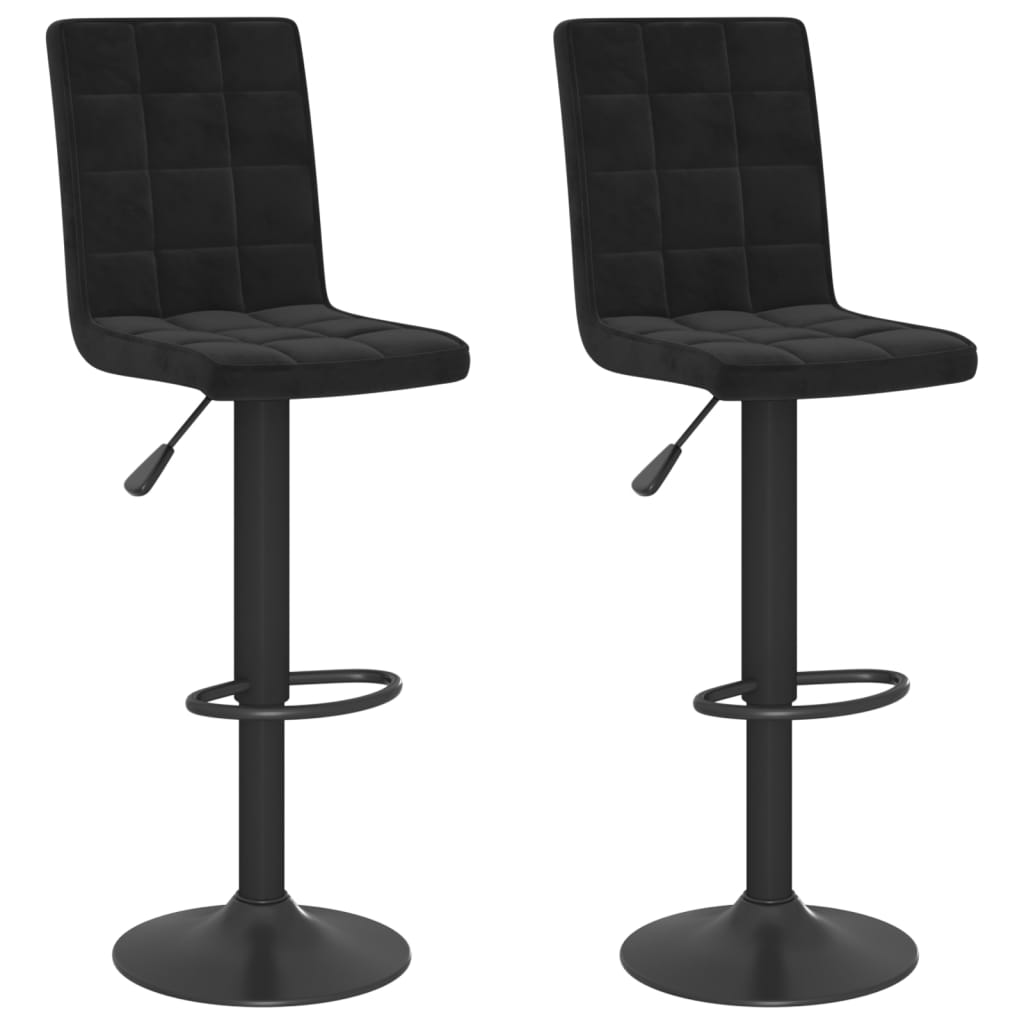 Tabourets de bar 2 pcs velours