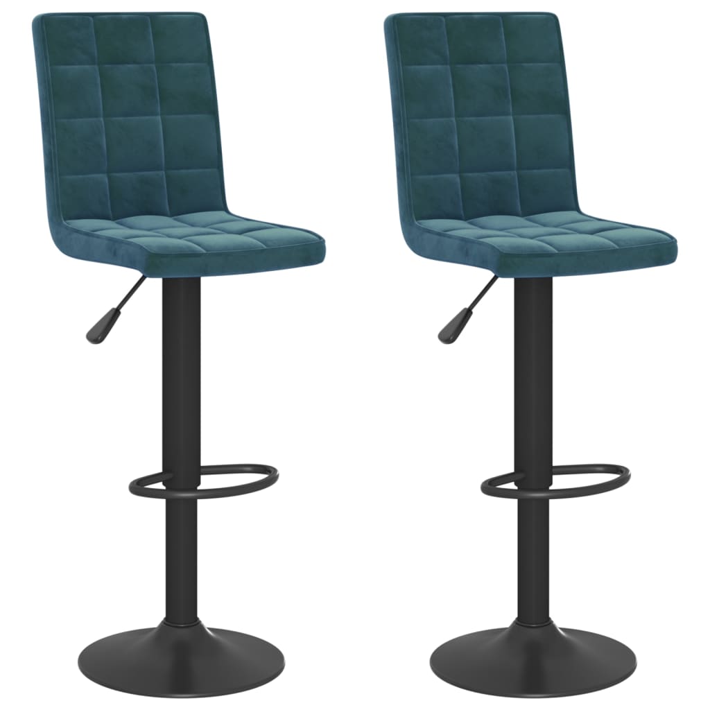 Tabourets de bar 2 pcs velours