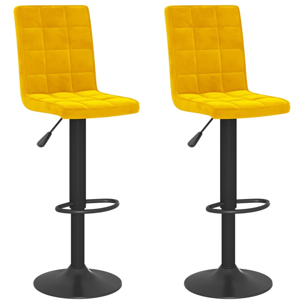 Tabourets de bar 2 pcs velours