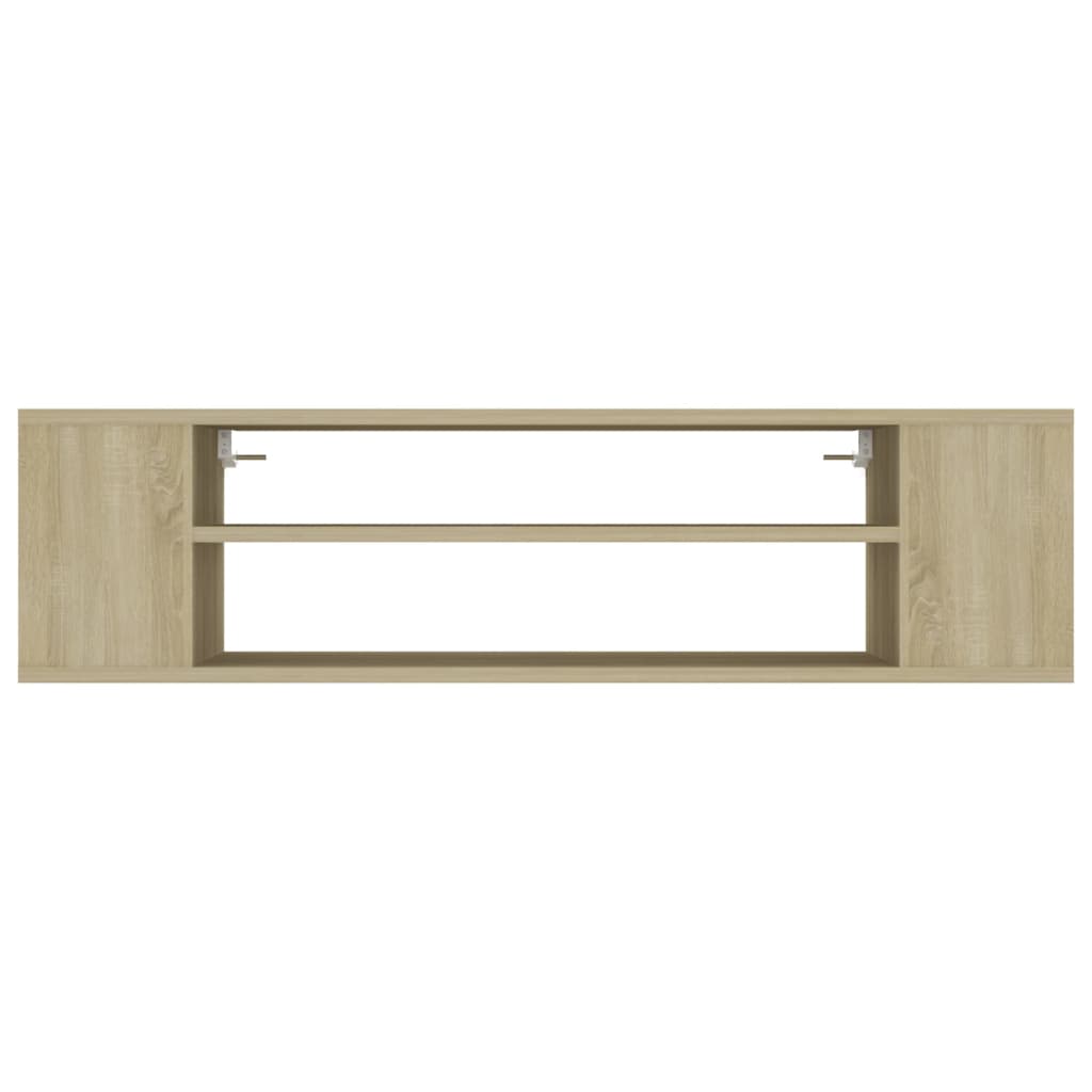 Tv-hangmeubel 100x30x26,5 cm bewerkt hout betongrijs