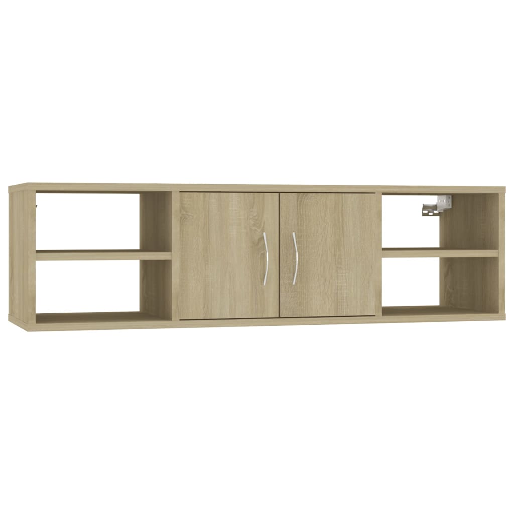 Etagère murale 102x30x29 cm en bois travaillé