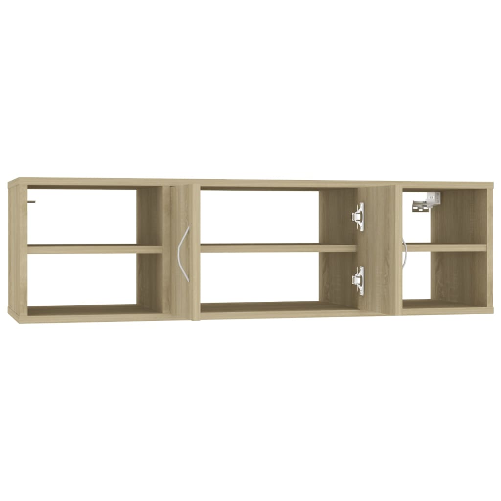 Etagère murale 102x30x29 cm en bois travaillé