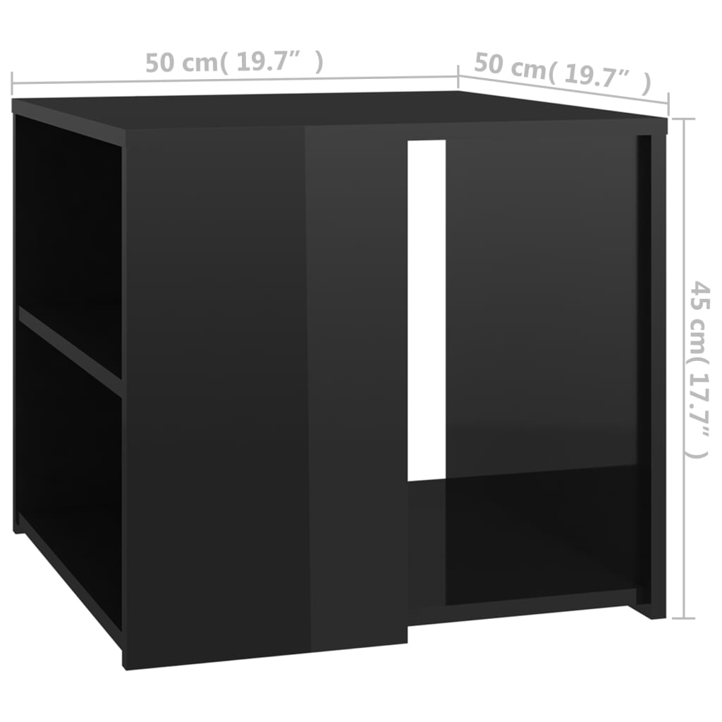 Bijzettafel 50x50x45 cm bewerkt hout