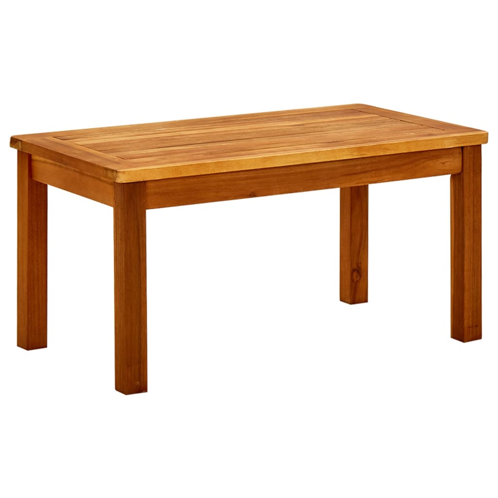 Table de jardin 110x110x45 cm en bois d'acacia massif