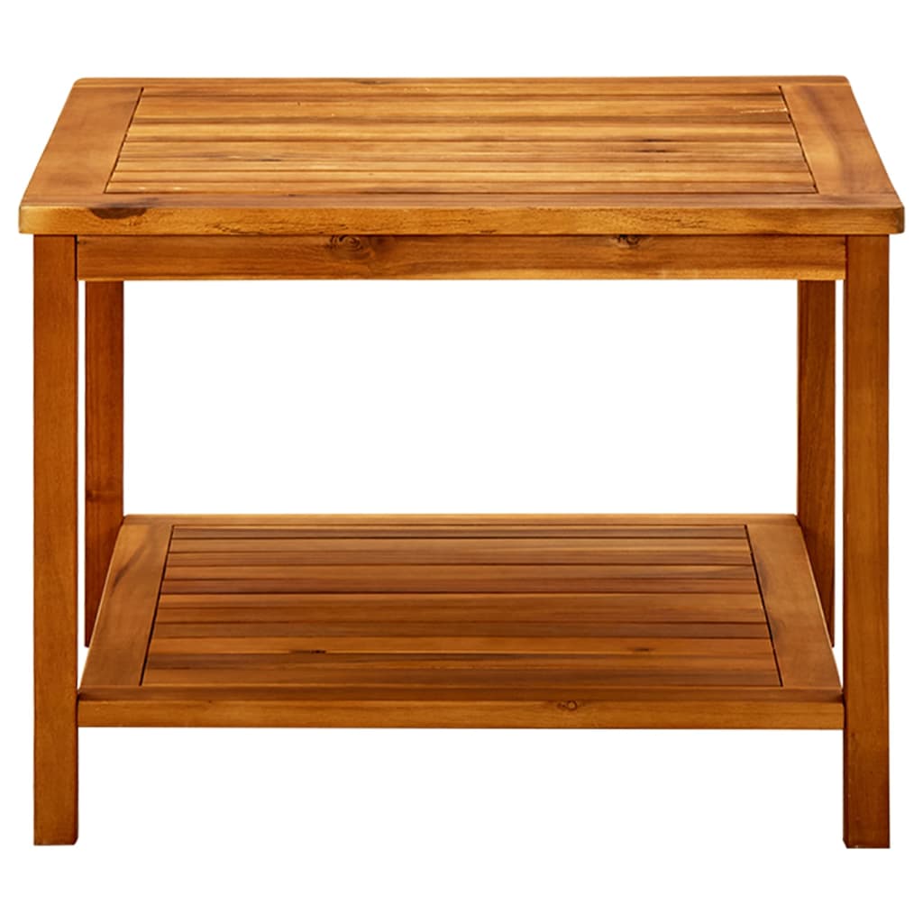 Table basse 60x60x45 cm en bois d'acacia massif