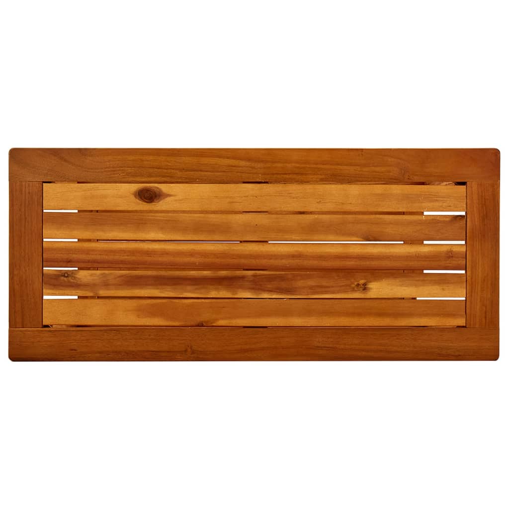 Table murale de jardin 80x35x75 cm en bois d'acacia massif