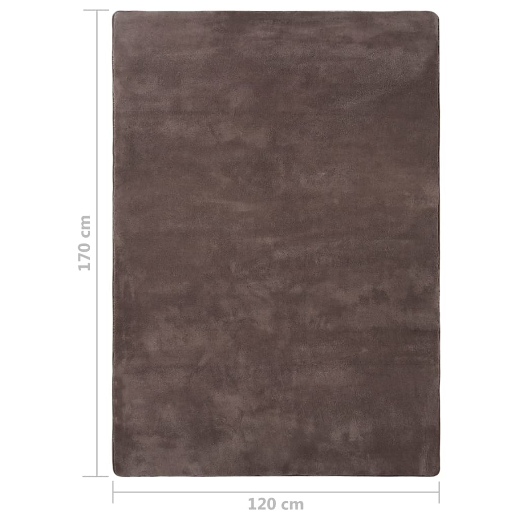 Tapis Teddy 230x160 cm taupe