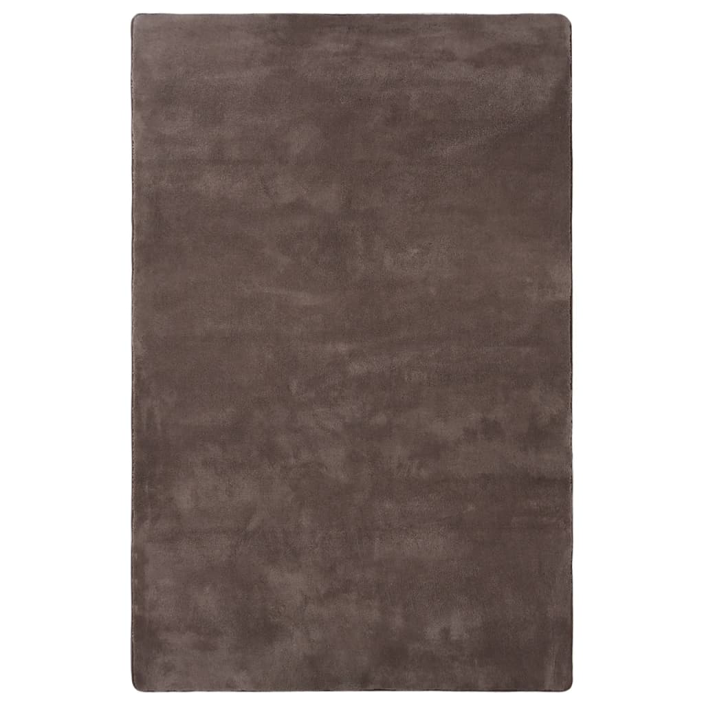 Vloerkleed teddy 230x160 cm taupe