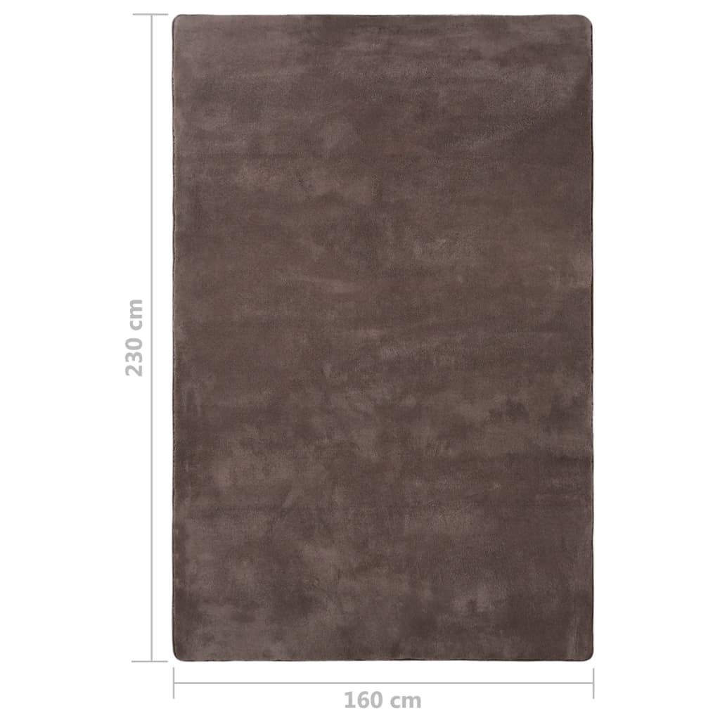 Tapis Teddy 230x160 cm taupe