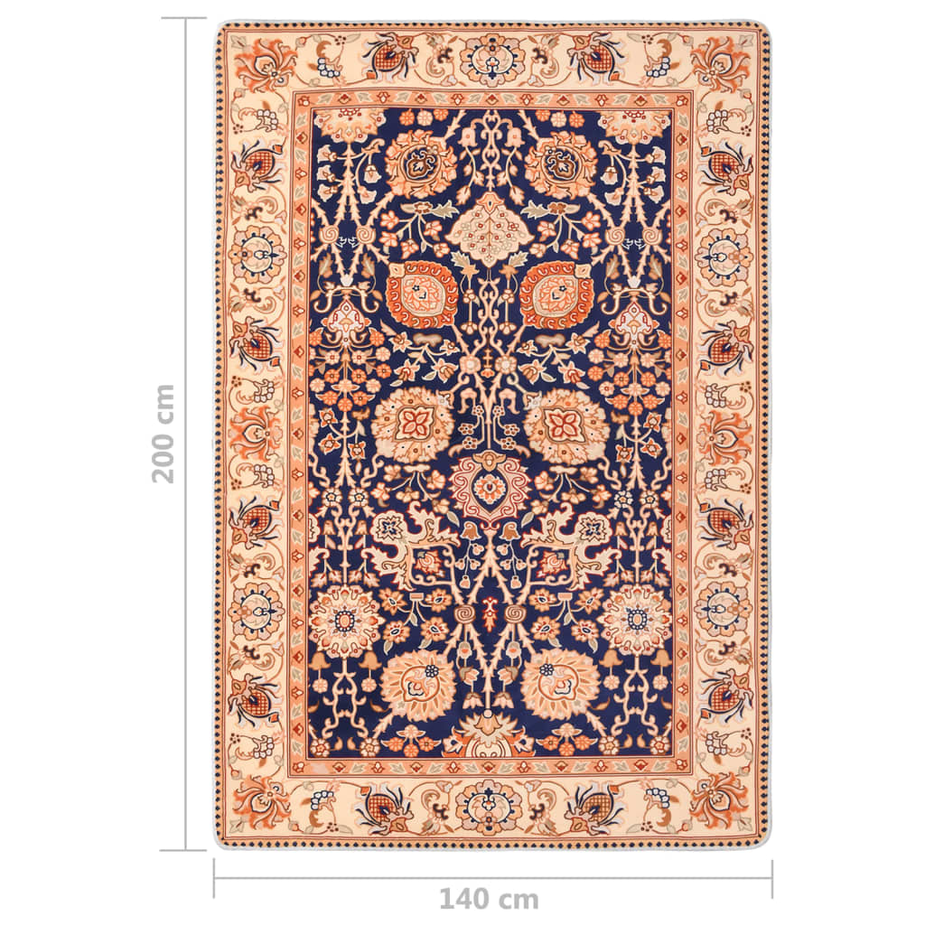 Tapis imprimé oriental 160x230 cm multicolore