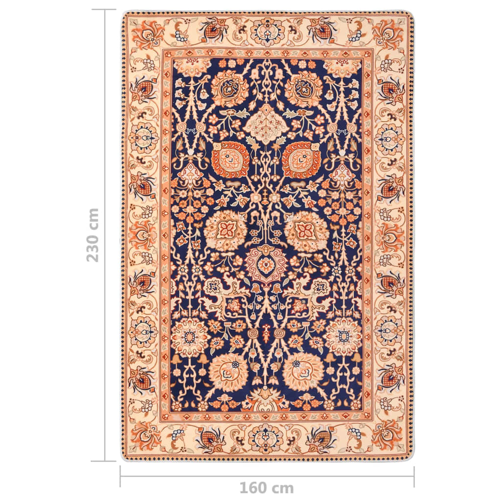 Tapis imprimé oriental 160x230 cm multicolore