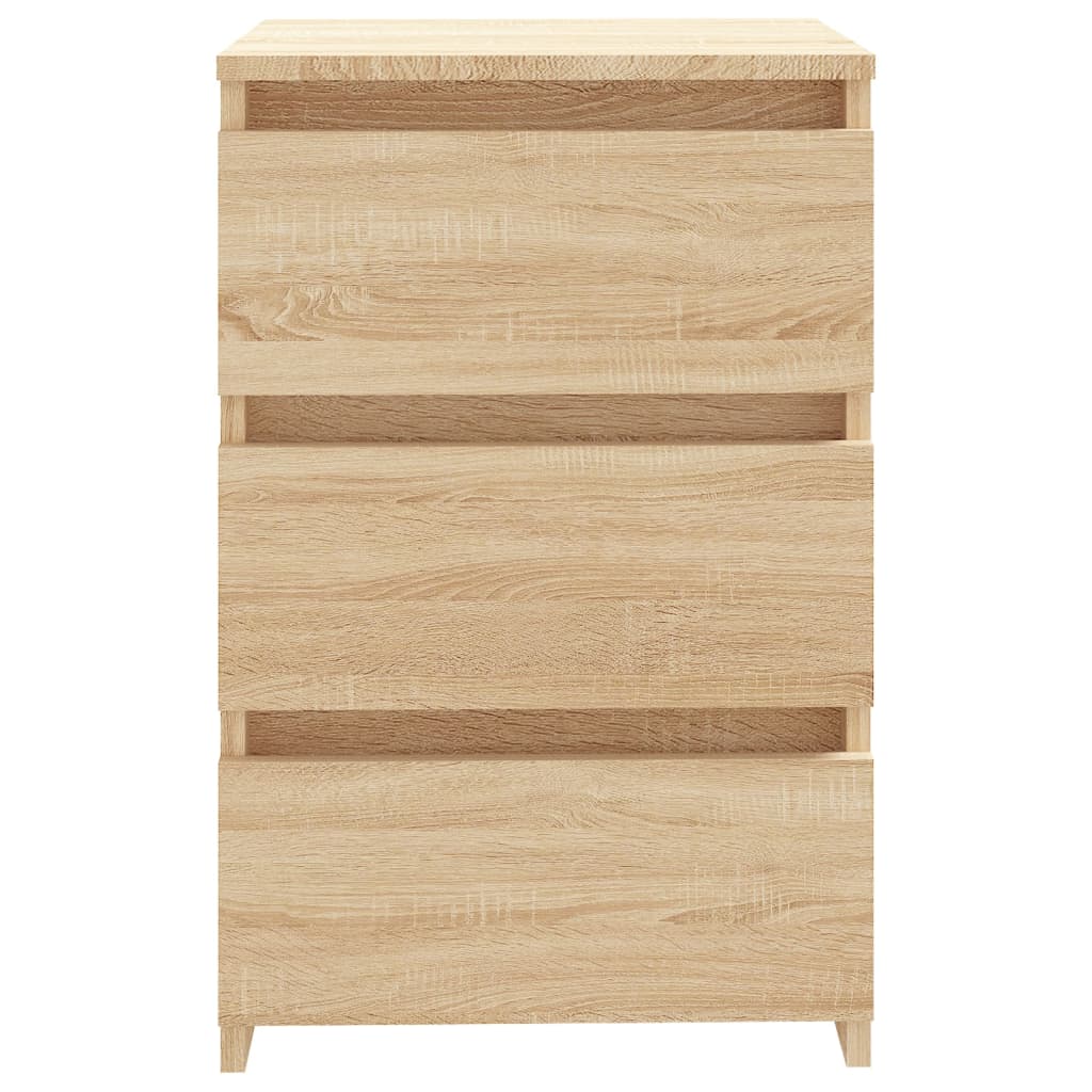 Nachtkastjes 2 st 40x35x62,5 cm bewerkt hout