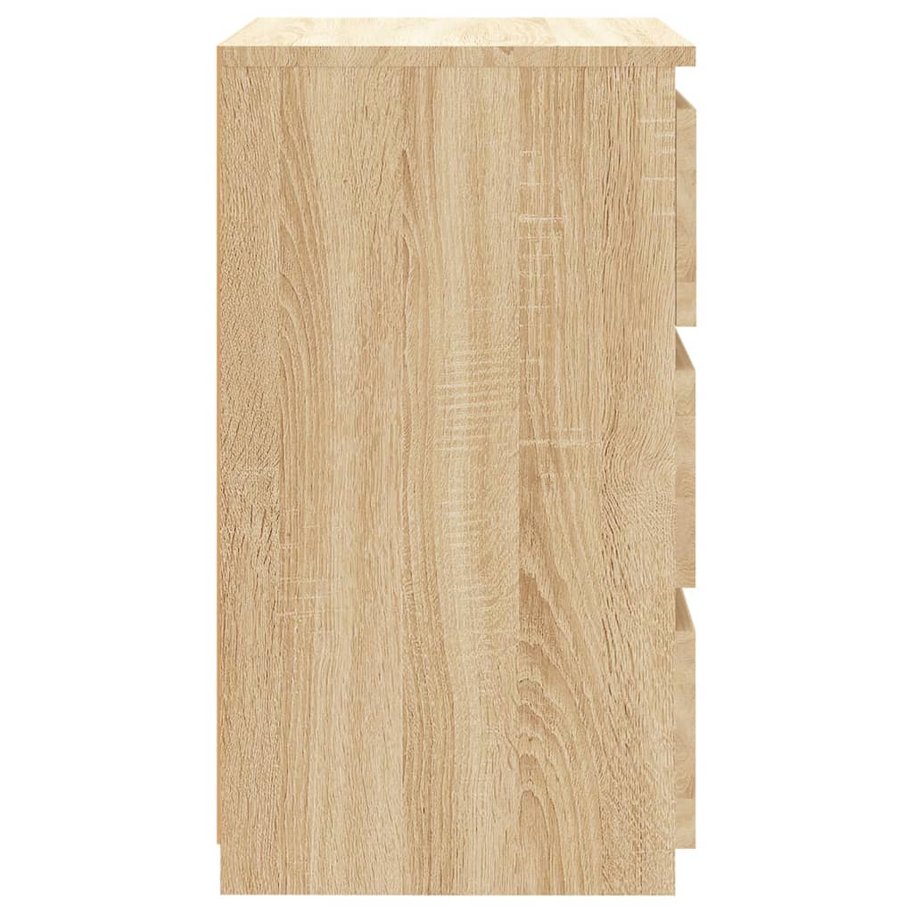 Nachtkastjes 2 st 40x35x62,5 cm bewerkt hout