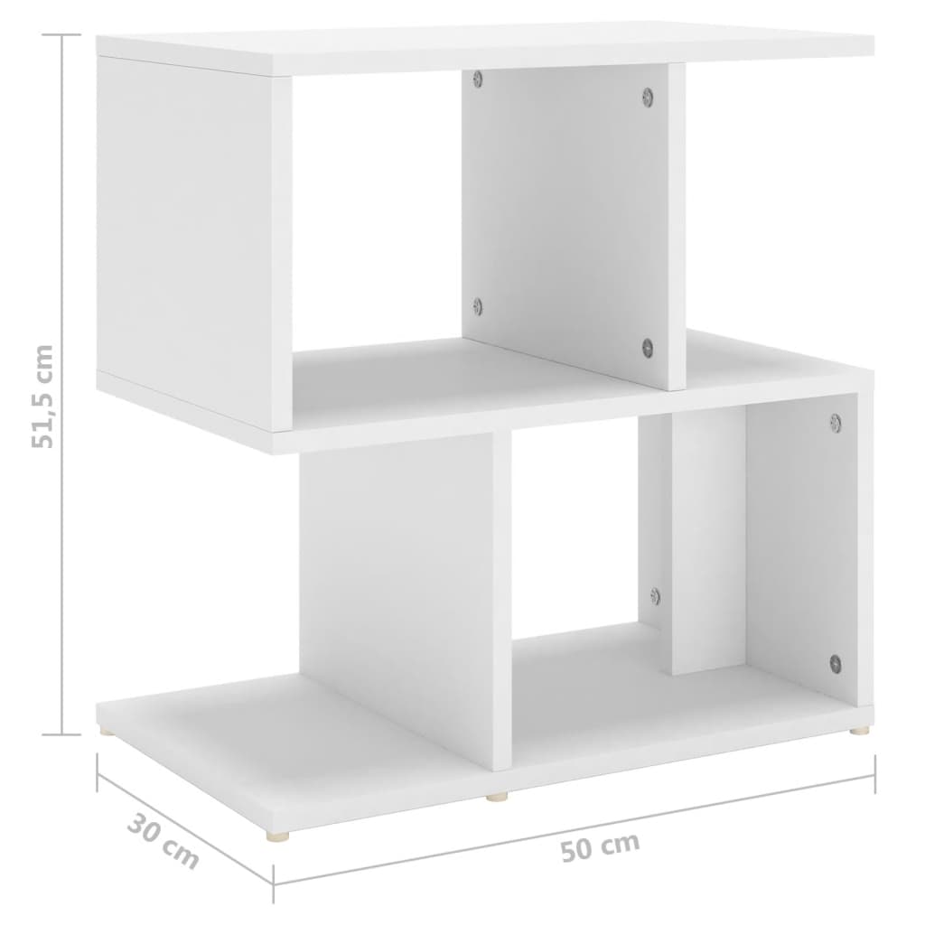 Tables de chevet 2 pcs 50x30x51,5 cm bois fini