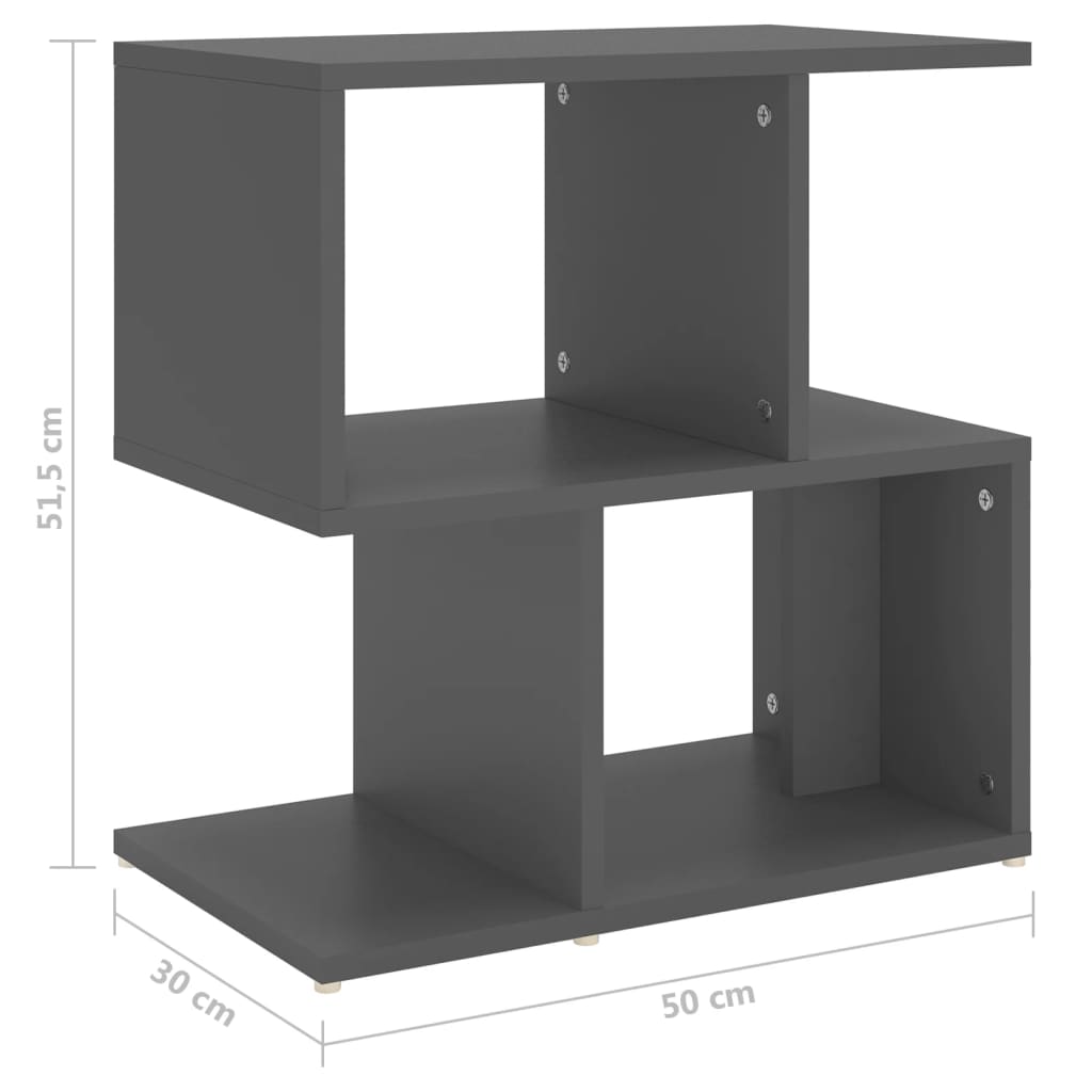 Tables de chevet 2 pcs 50x30x51,5 cm bois fini