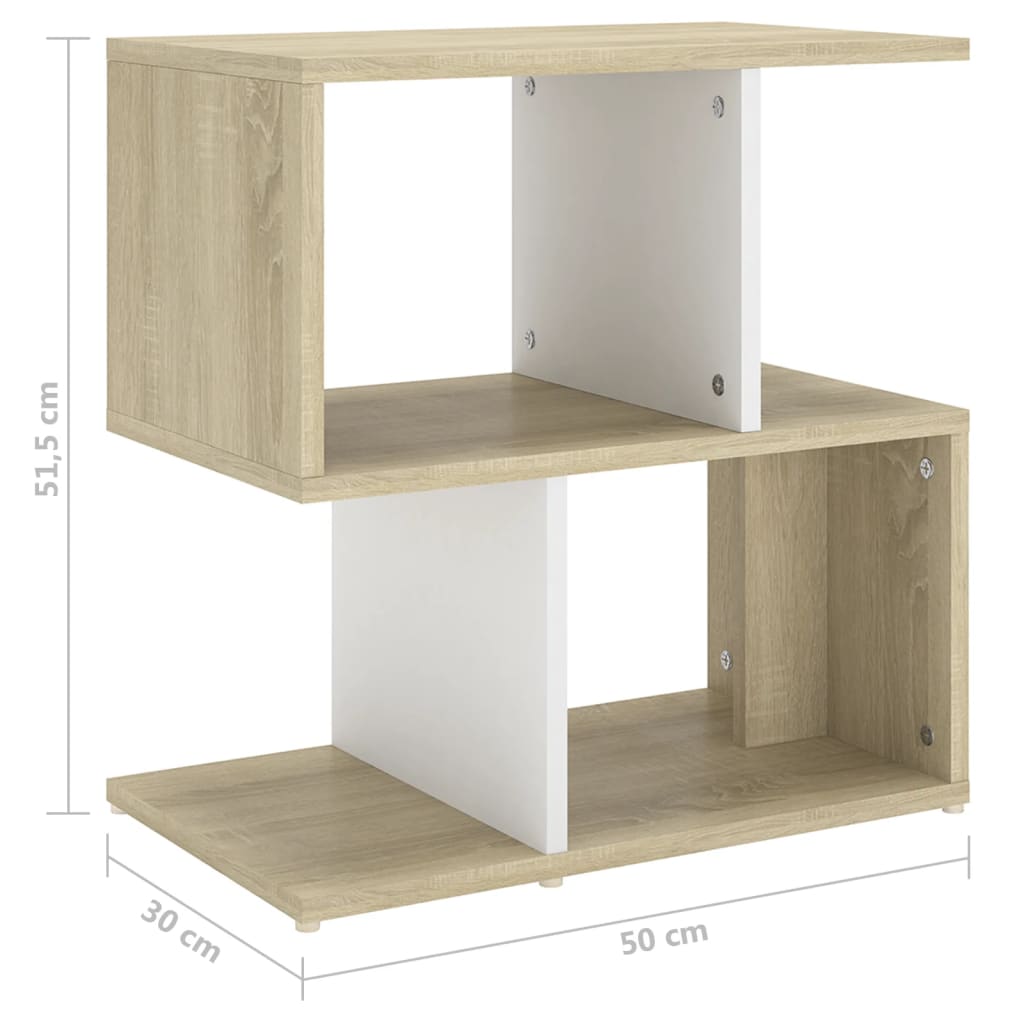 Tables de chevet 2 pcs 50x30x51,5 cm bois fini