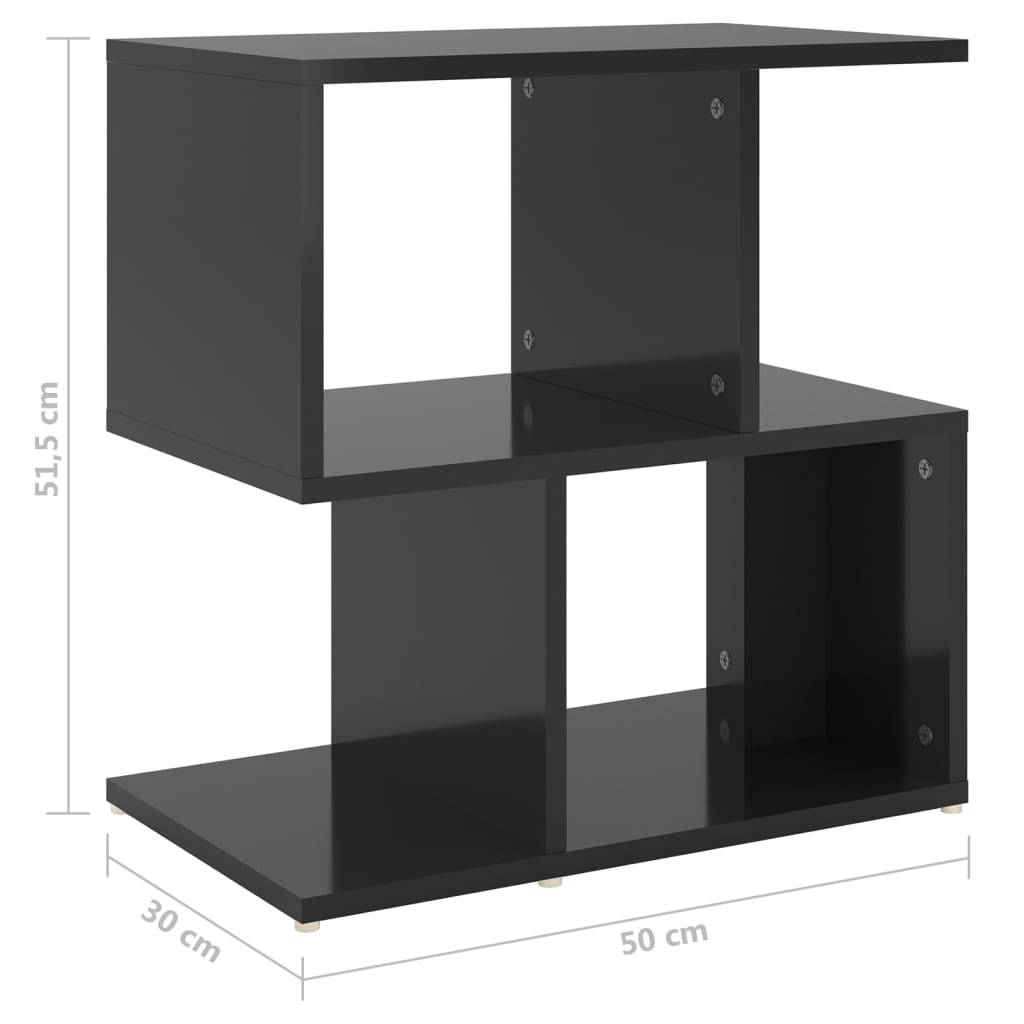 Nachtkastjes 2 st 50x30x51,5 cm bewerkt hout