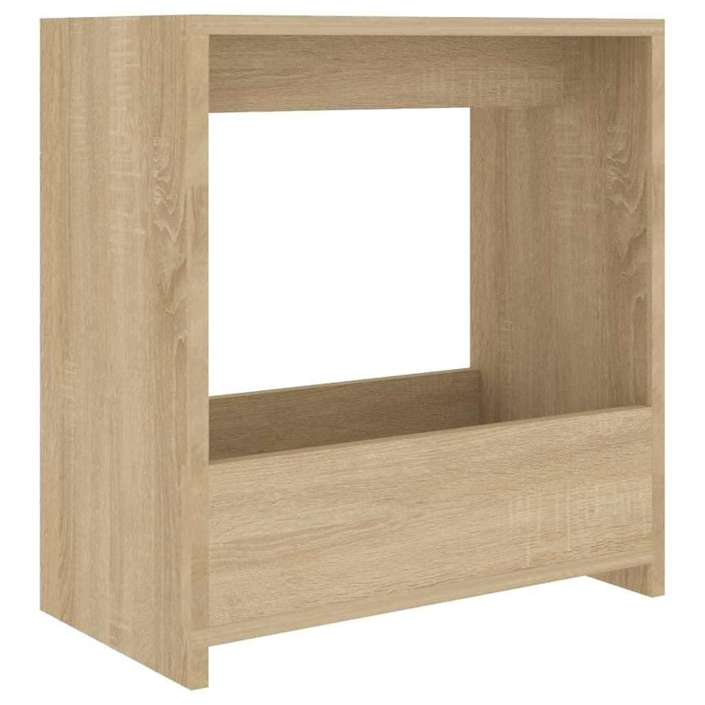 Bijzettafel 50x26x50 cm bewerkt hout