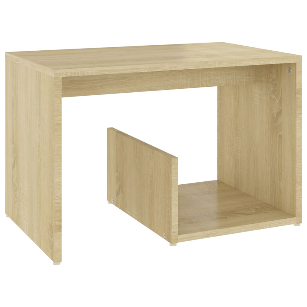 Table d'appoint 59x36x38 cm en bois travaillé