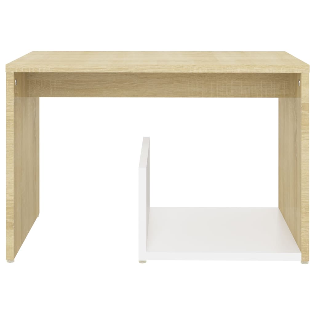 Table d'appoint 59x36x38 cm en bois travaillé