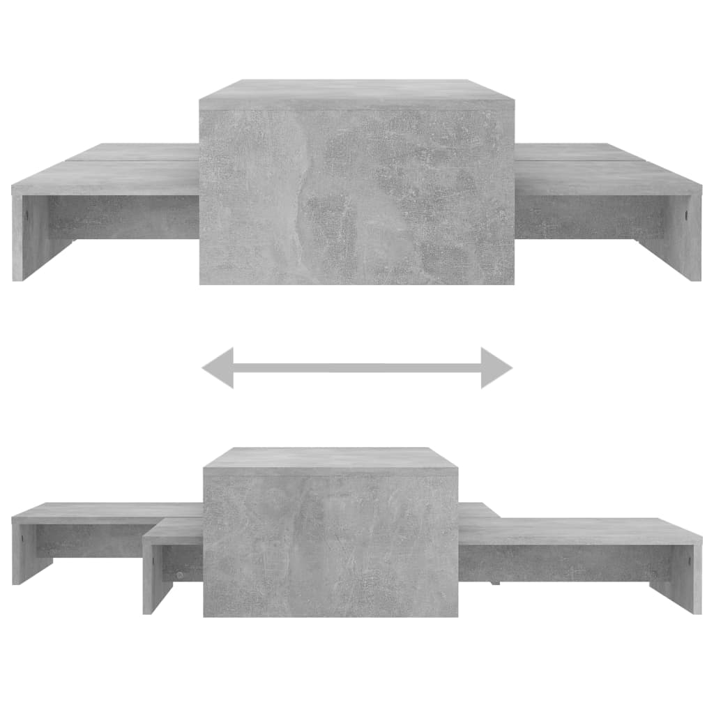 Salontafelset 100x100x26,5 cm bewerkt hout