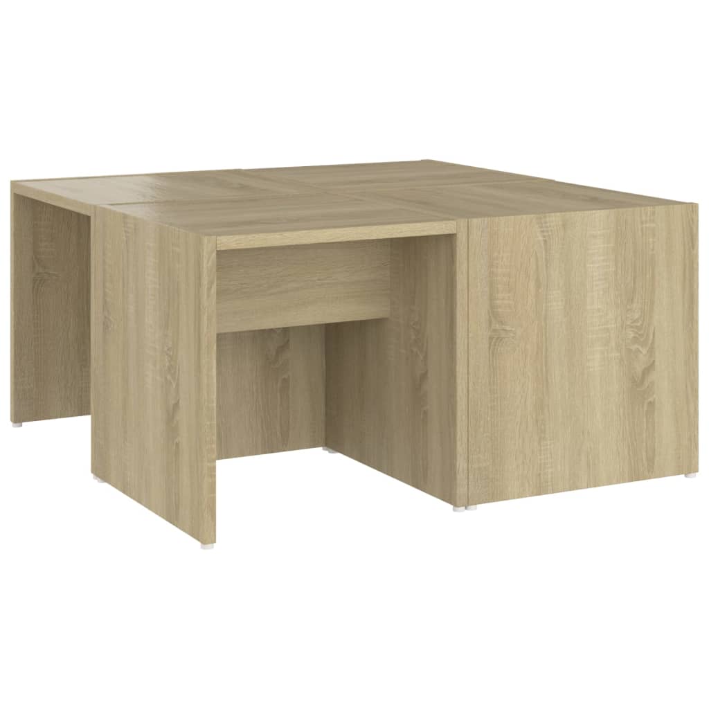 Tables basses 4 pcs 33x33x33 cm bois fini