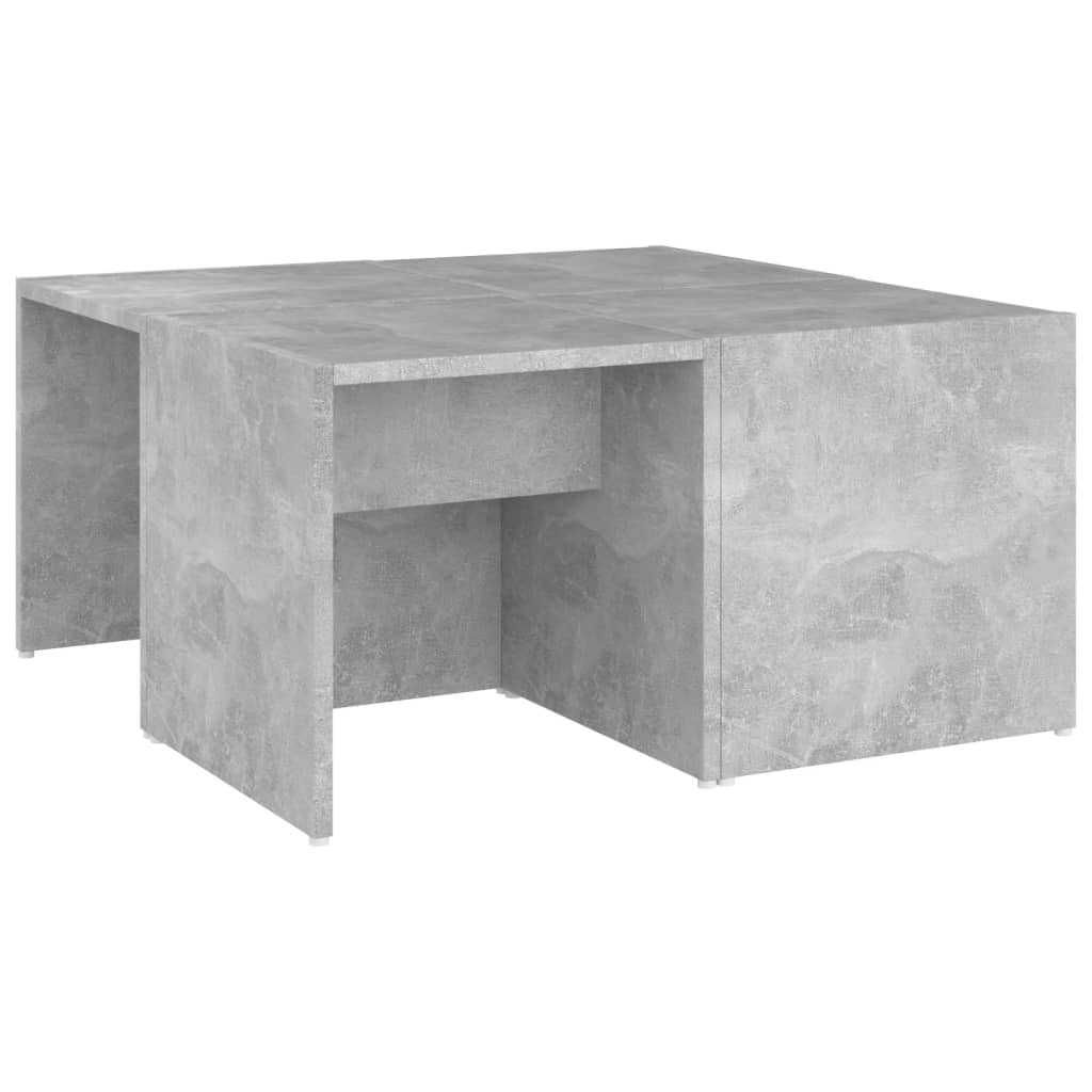 Salontafels 4 st 33x33x33 cm bewerkt hout