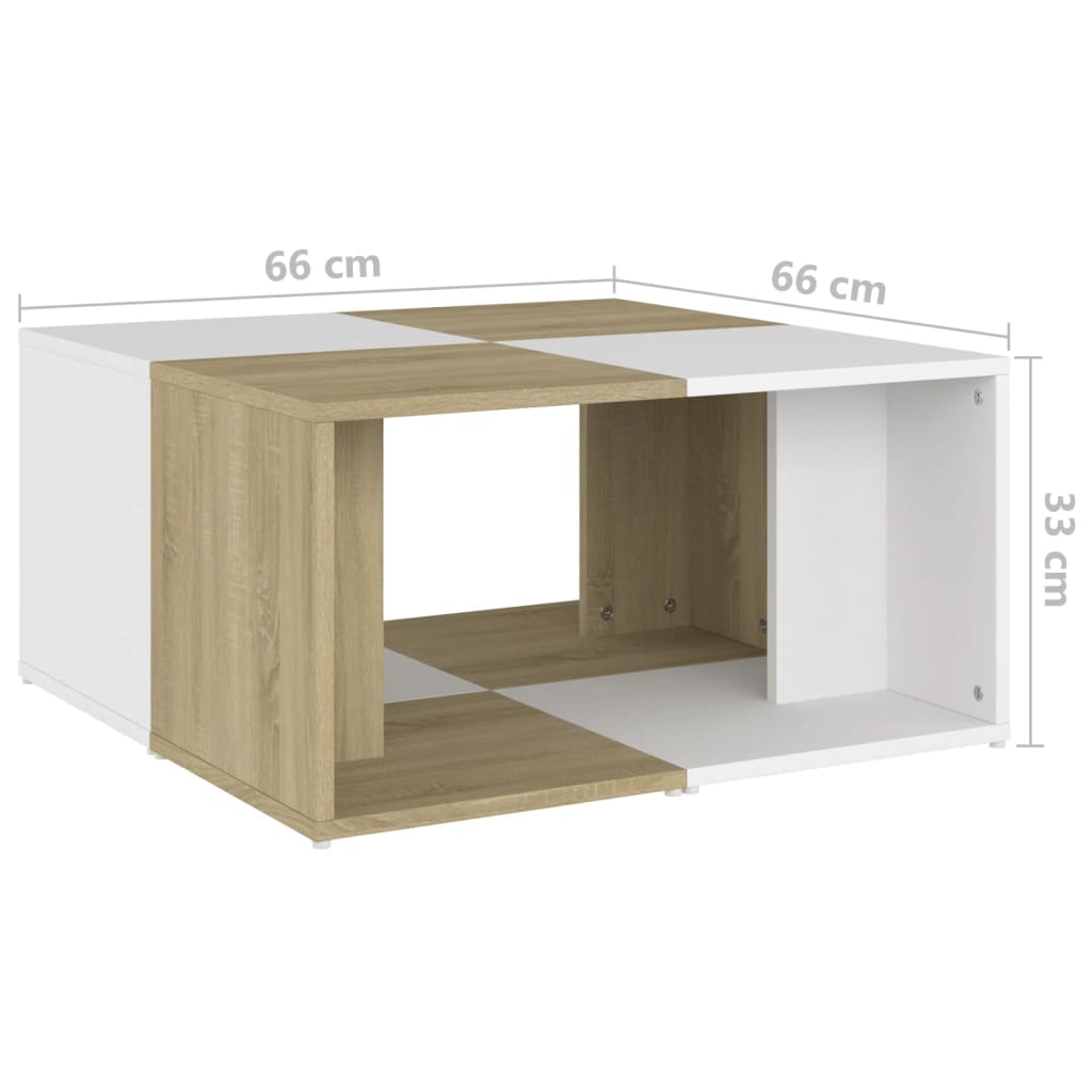 Tables basses 4 pcs 33x33x33 cm bois fini