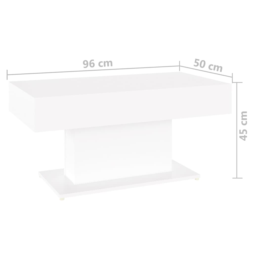 Salontafel 96x50x45 cm bewerkt hout eikenkleurig