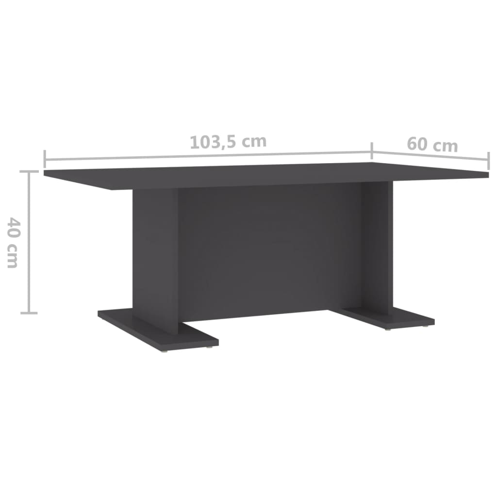 Salontafel 103,5x60x40 cm bewerkt hout