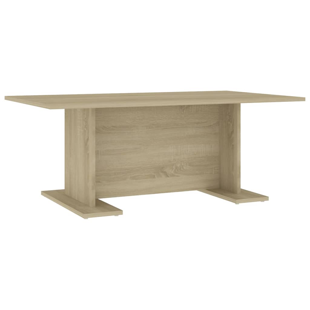 Table basse 103,5x60x40 cm en bois travaillé