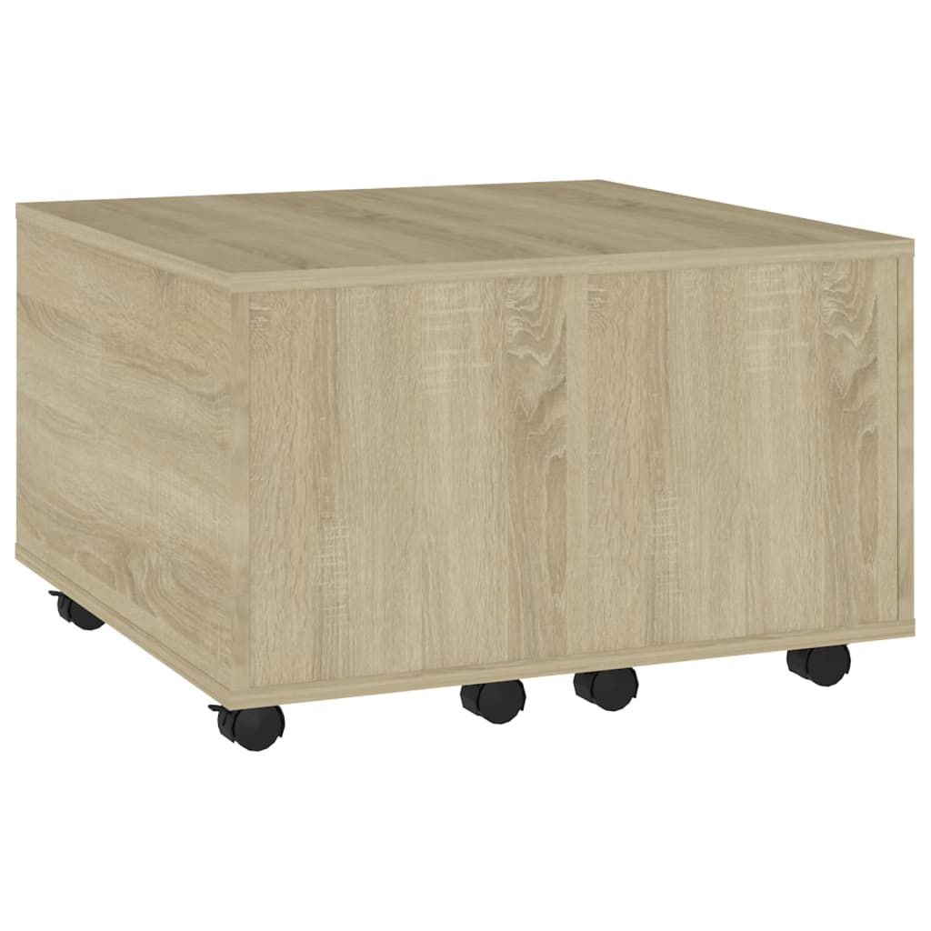 Salontafel 60x60x38 cm bewerkt hout