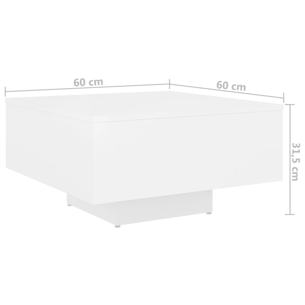 Salontafel 60x60x31,5 cm bewerkt hout eikenkleurig