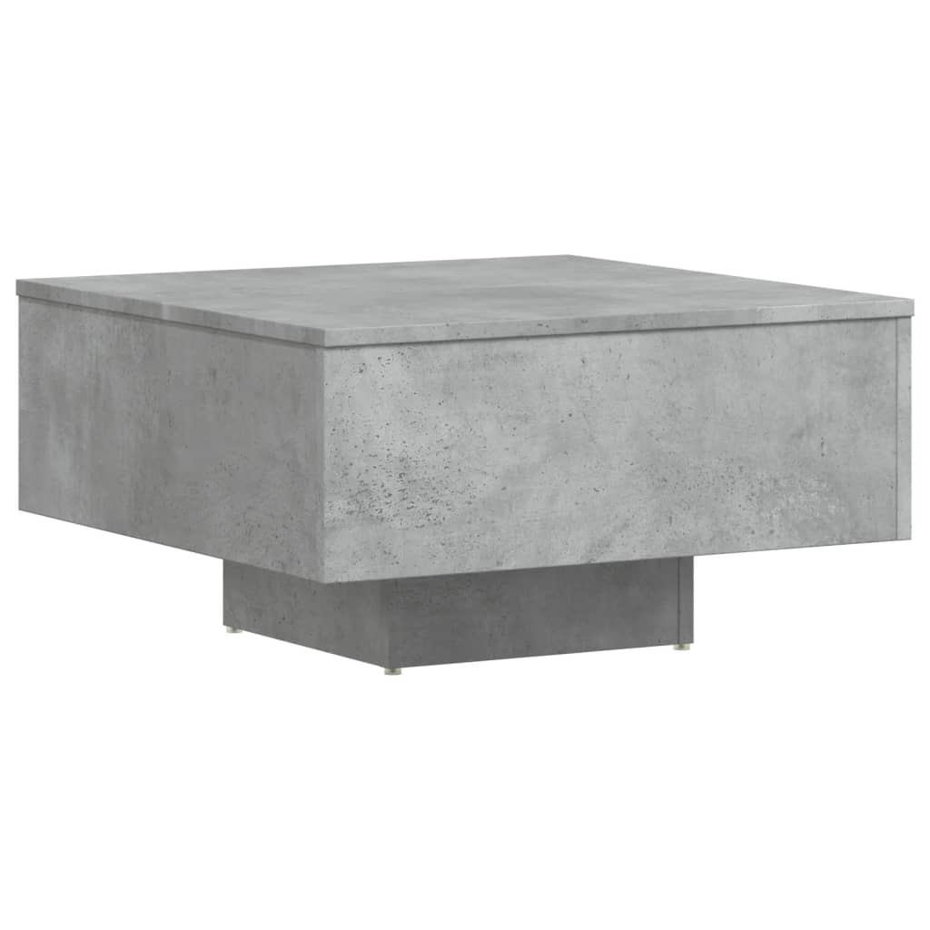 Table basse 60x60x31,5 cm en dérivé du bois, coloris chêne