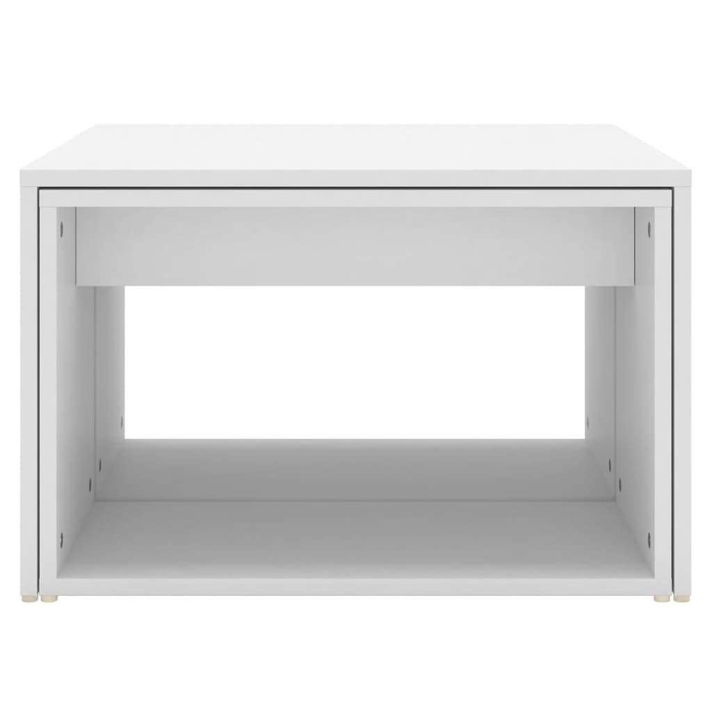 3-delige Salontafelset 60x60x38 cm bewerkt hout