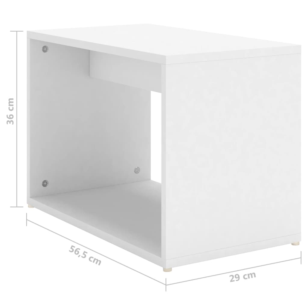 3-delige Salontafelset 60x60x38 cm bewerkt hout