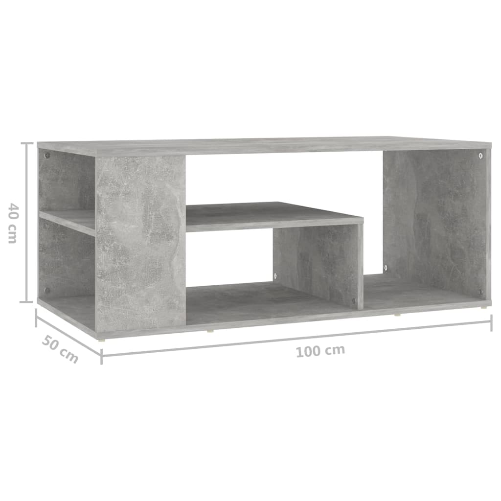 Salontafel 100x50x40 cm bewerkt hout