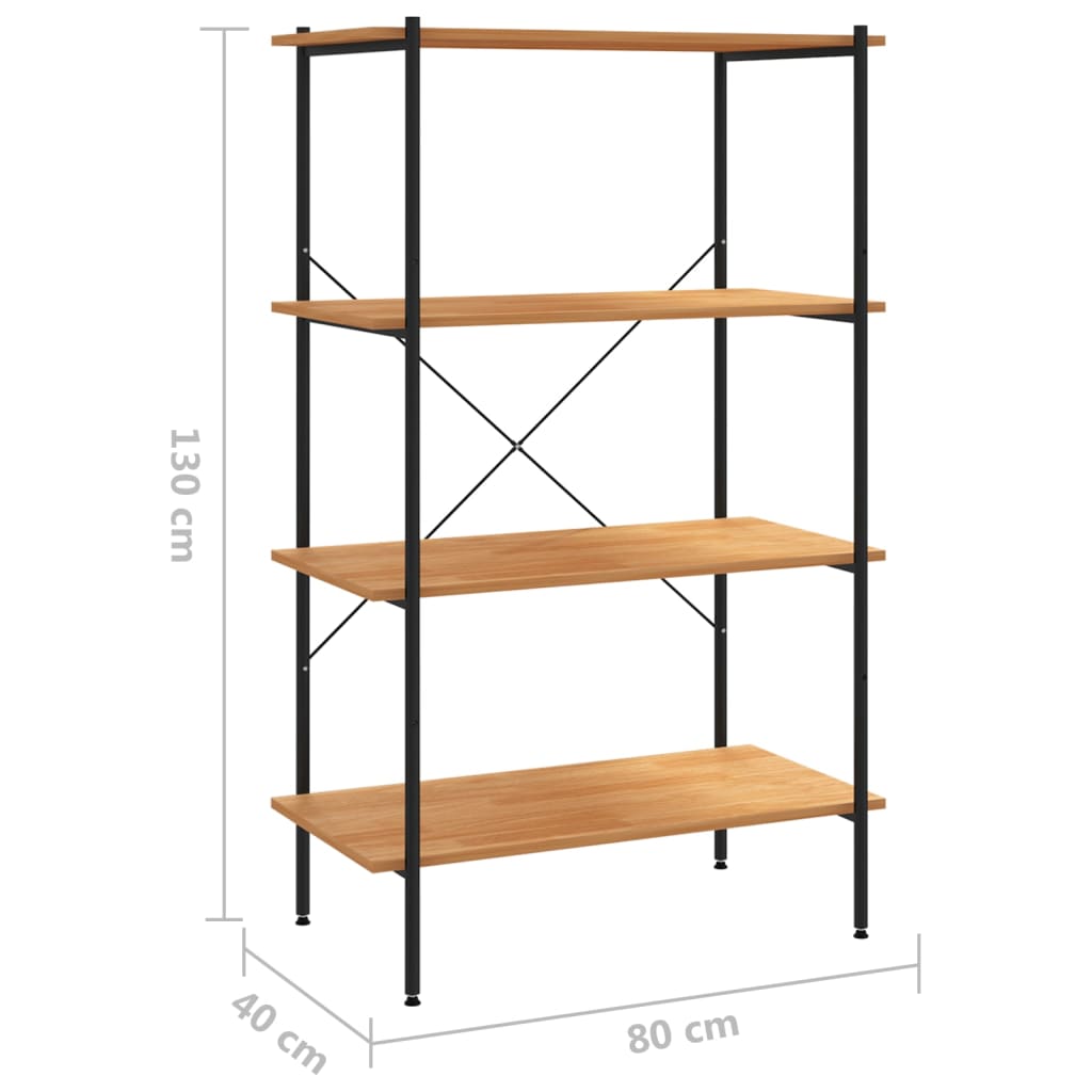 Etagère de rangement 3 niveaux 80x40x92 cm naturel