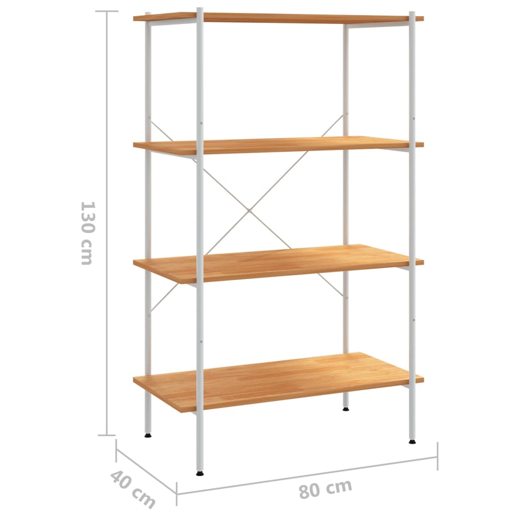 Etagère de rangement 3 niveaux 80x40x92 cm naturel