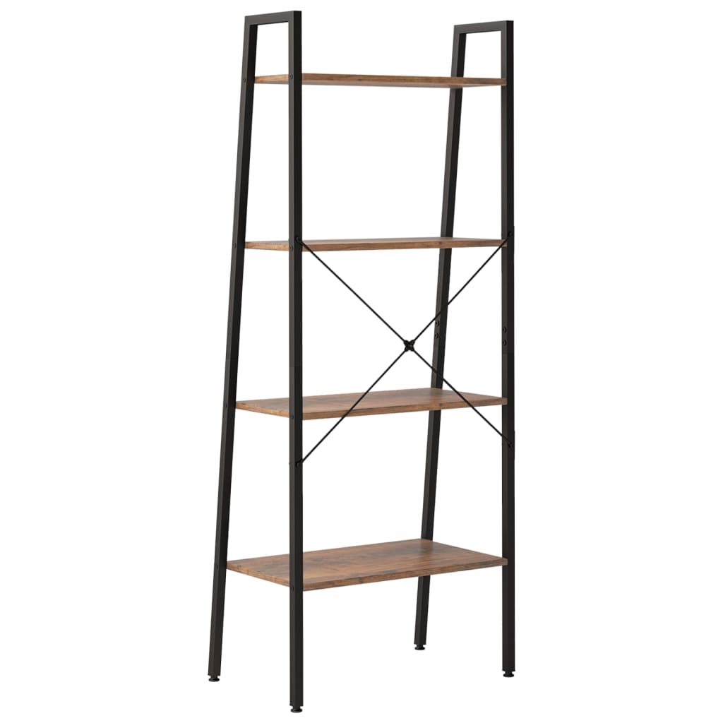 Ladderrek met 4 schappen 56x35x140 cm en