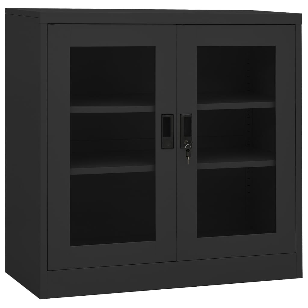 Armoire de bureau 90x40x70 cm acier, anthracite