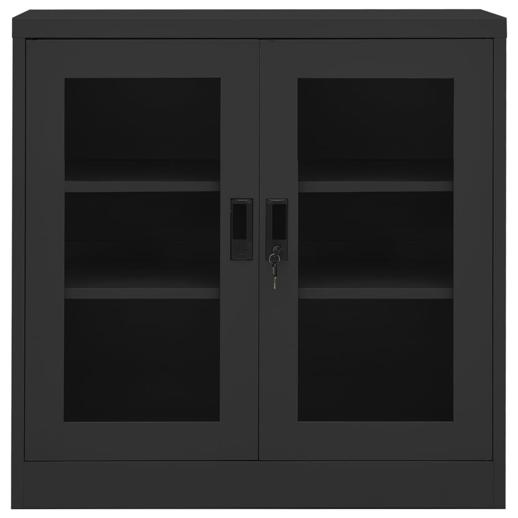 Armoire de bureau 90x40x70 cm acier, anthracite