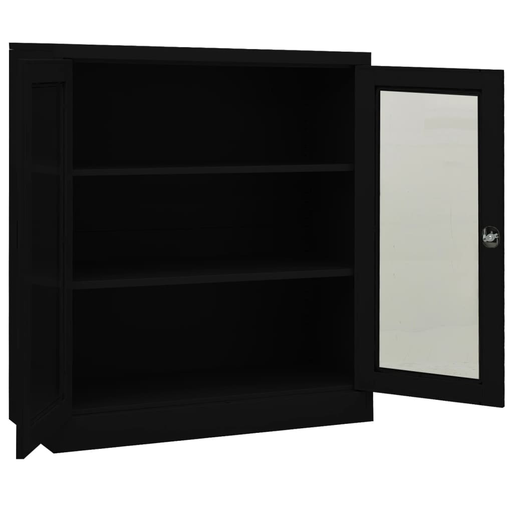 Armoire de bureau 90x40x70 cm acier, anthracite