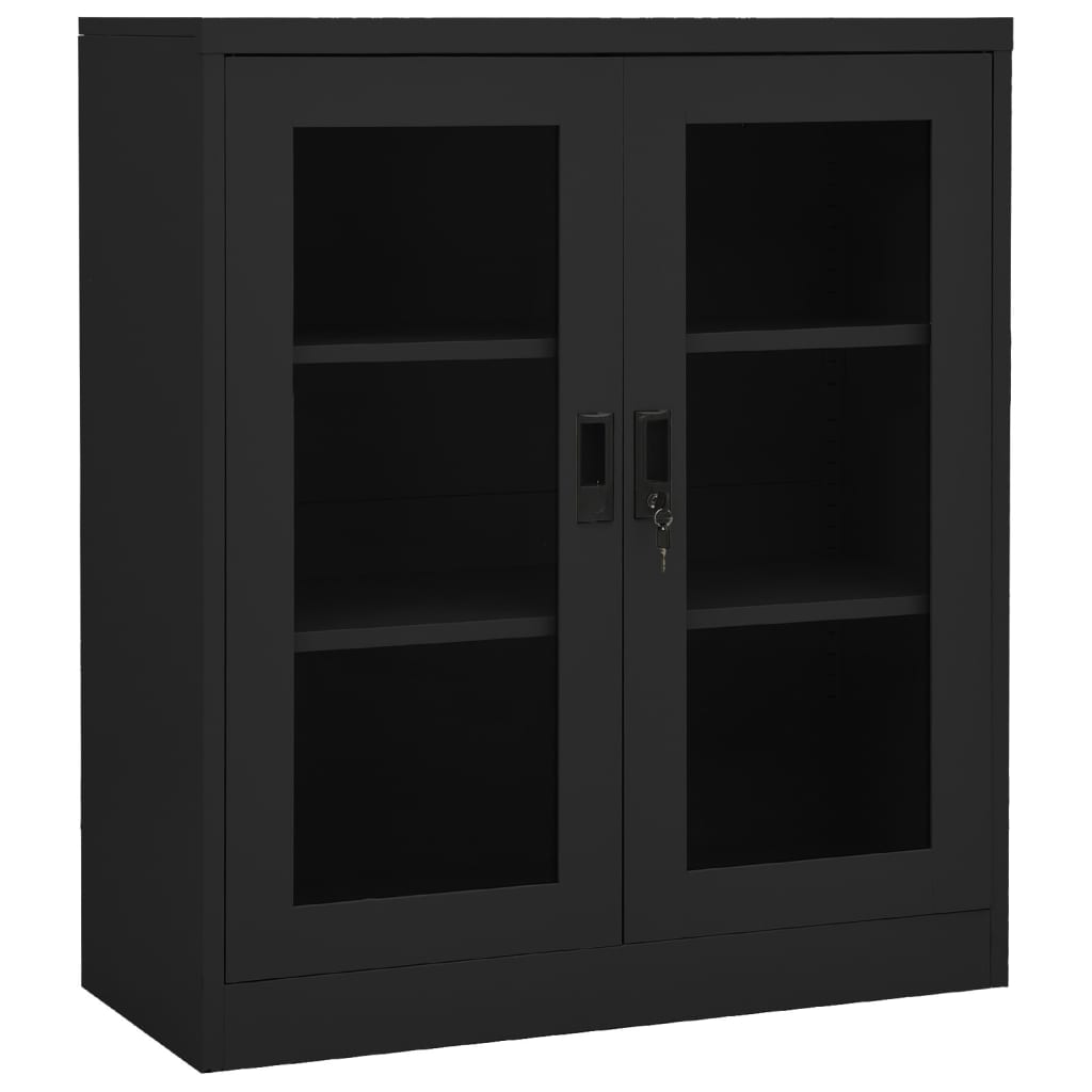 Armoire de bureau 90x40x70 cm acier, anthracite