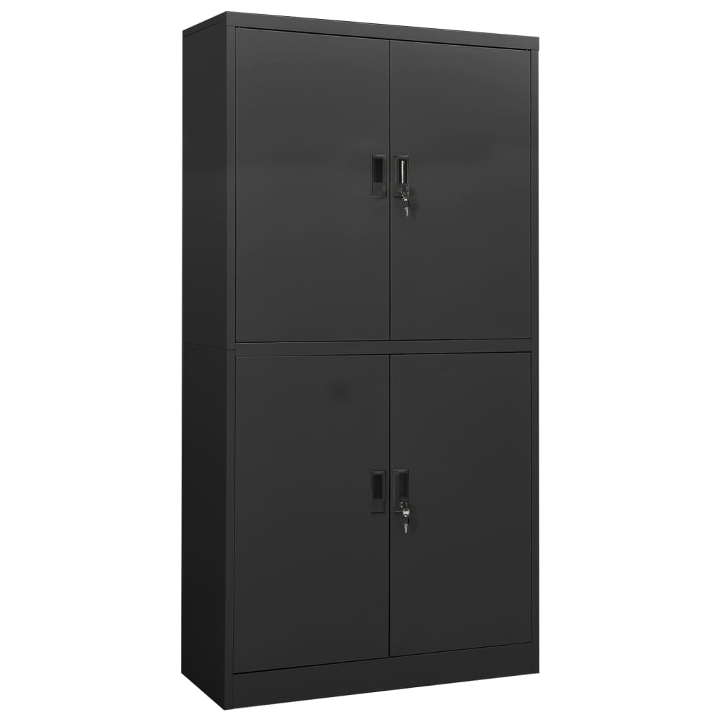 Armoire de bureau 90x40x180 cm en acier