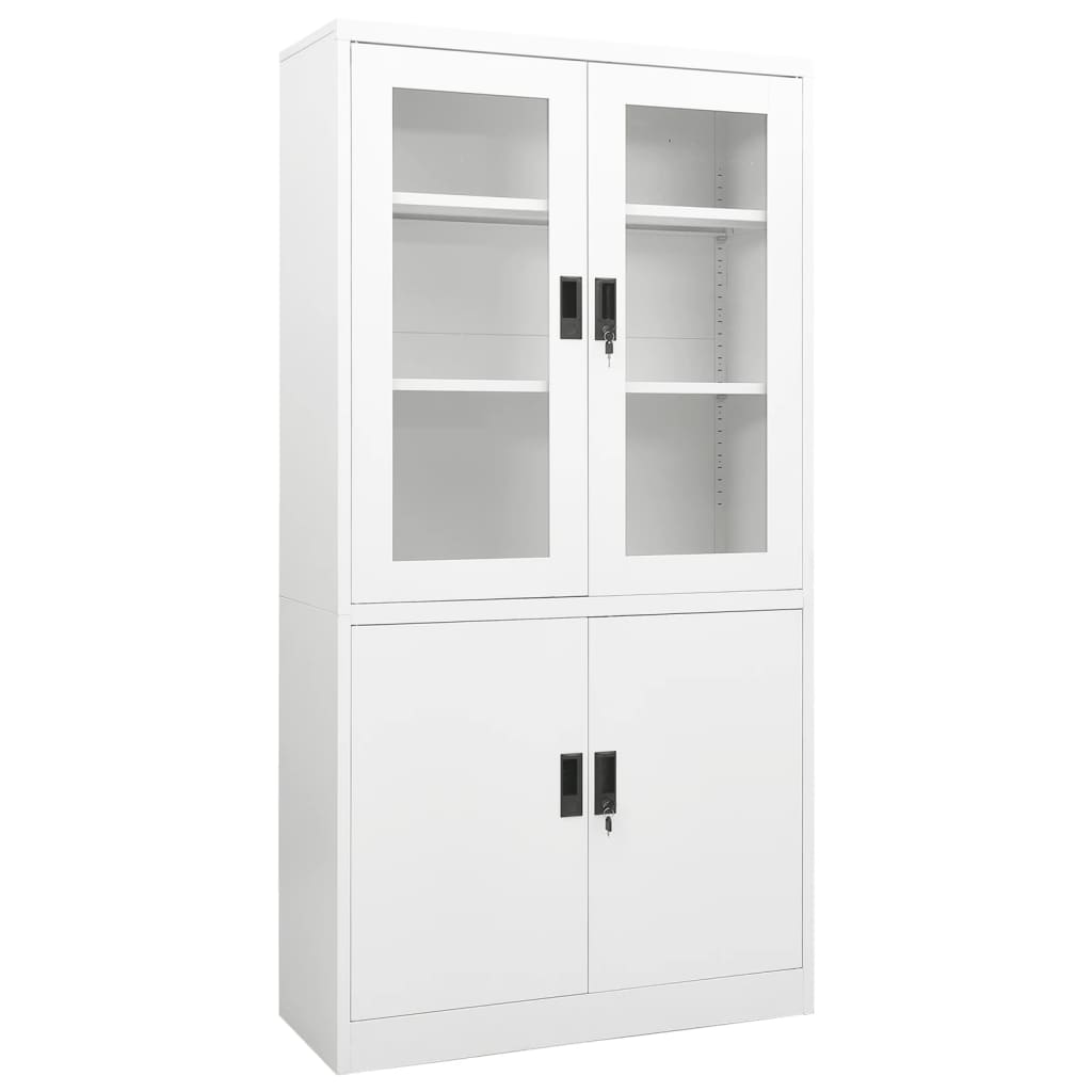 Armoire de bureau 90x40x180 cm en acier