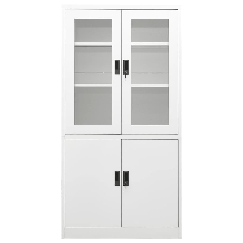 Armoire de bureau 90x40x180 cm en acier