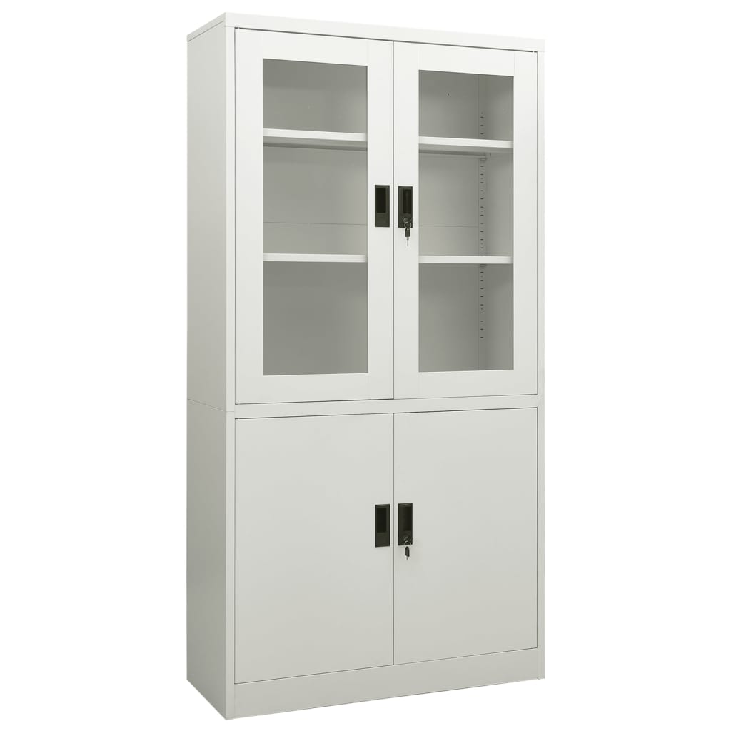 Armoire de bureau 90x40x180 cm en acier