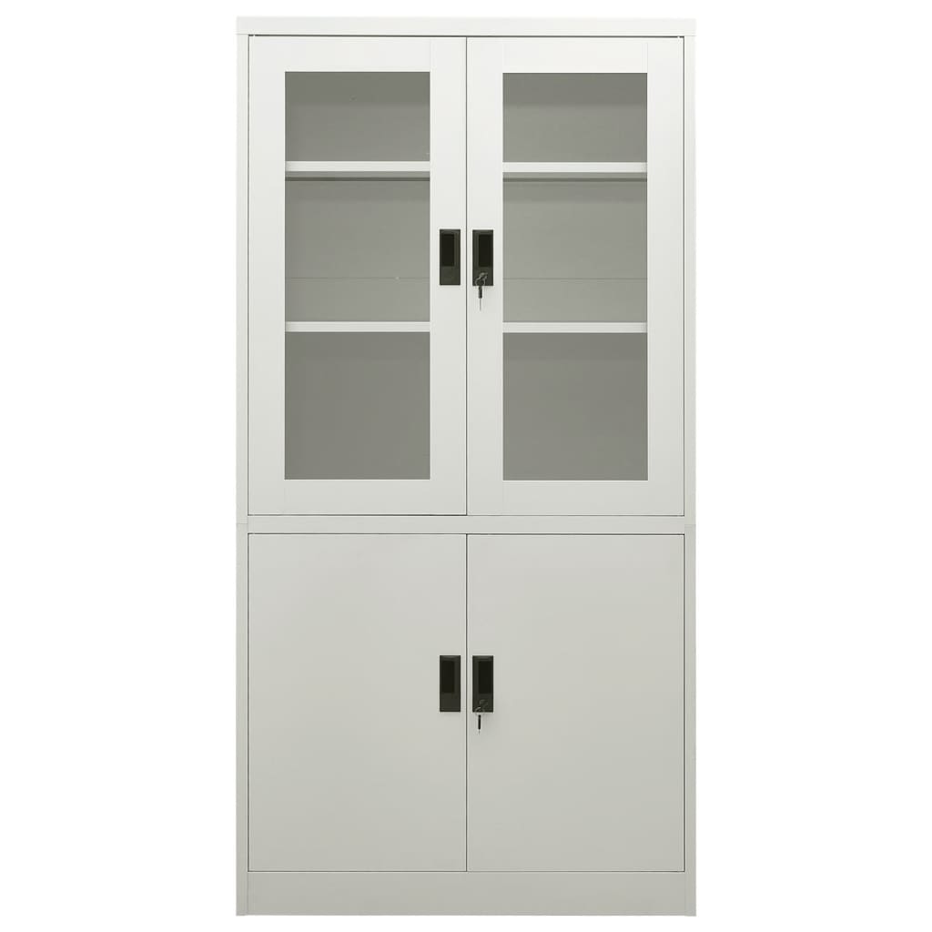 Armoire de bureau 90x40x180 cm en acier